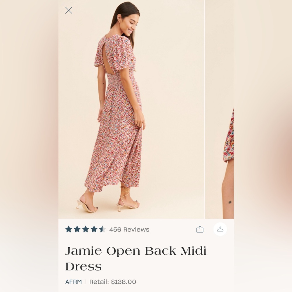 Floral Maxi Dress with Open Back